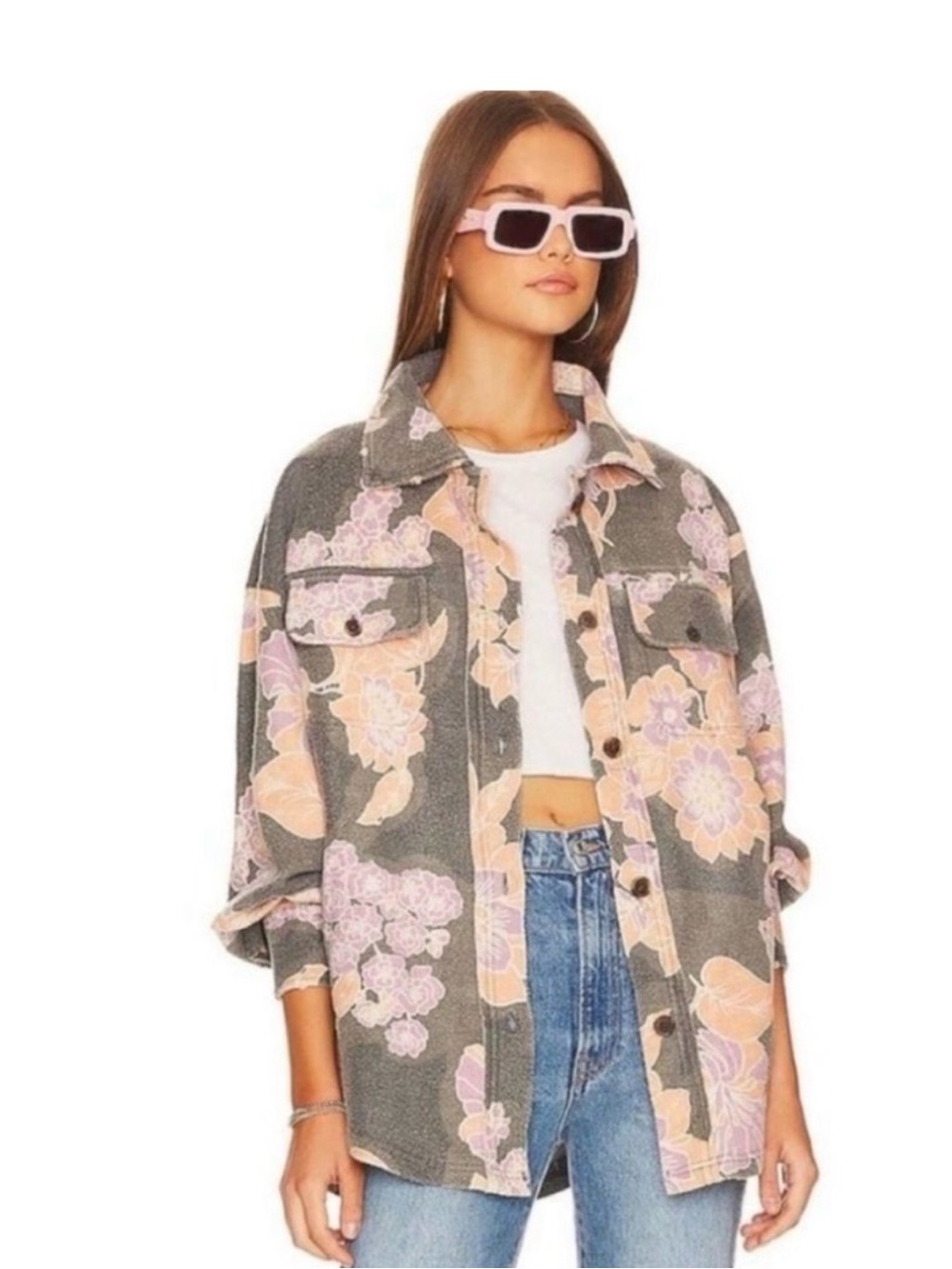 Free People RUBY JACKET
CHARCOAL COMBO - Brand New With Tags $178 Retail